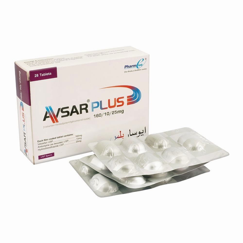 AVSAR PLUS 160/10/25 MG TABLET