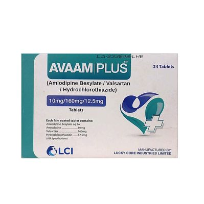 AVAAM PLUS 10/160/12.5MG TABLET