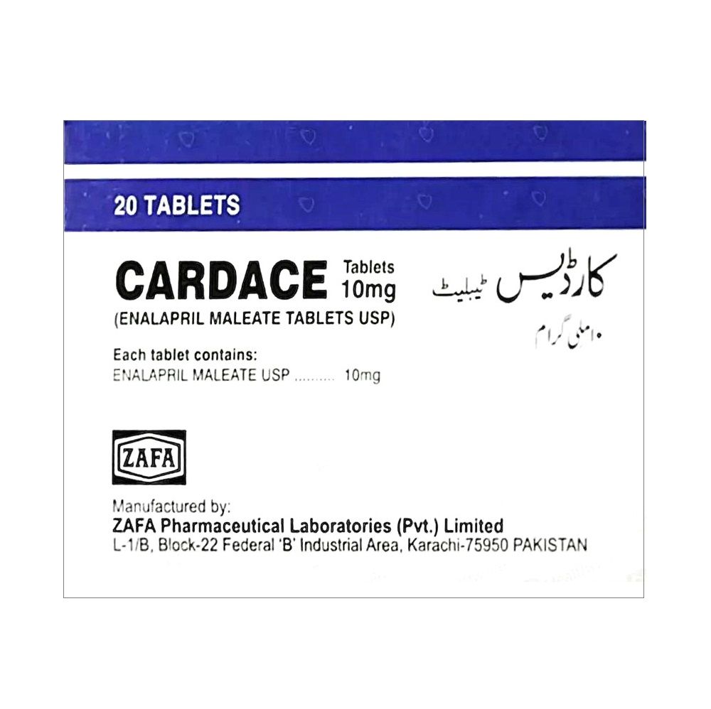 CARDACE 10 MG TABLET