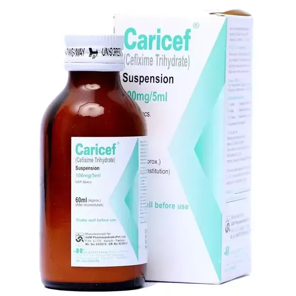 CARICEF 100 MG 60 ML SYRUP
