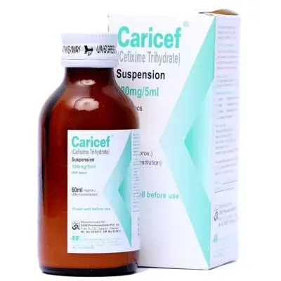 CARICEF 100 MG 60 ML SYRUP