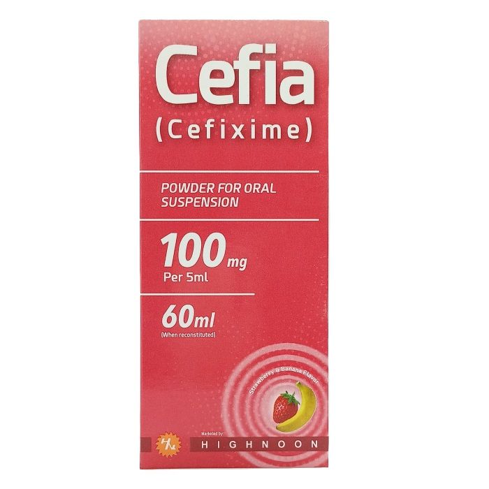 CEFIA 100MG/5ML 60ML SYRUP