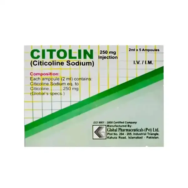 CITOLIN 250 MG 5 AMP INJECTION