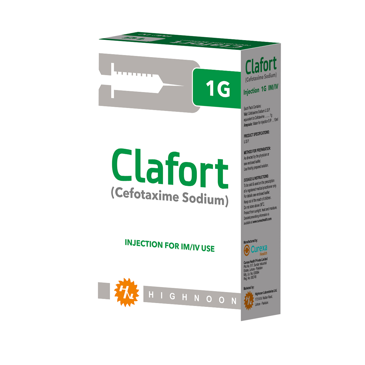 CLAFORT 1G (IM/IV) INJECTION
