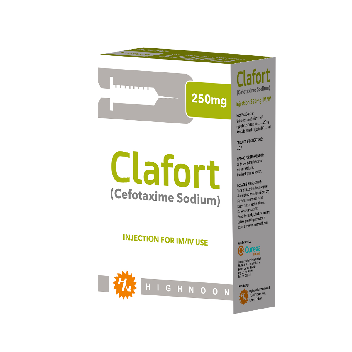 CLAFORT 250MG (IM/IV) INJECTION