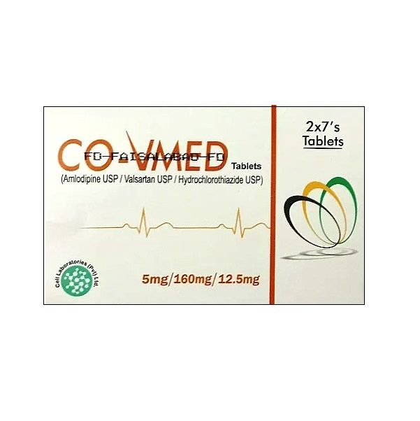 CO VMED 5MG/160MG/12.5MG TABLET