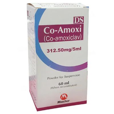 CO AMOXI DS 312.5 MG 60 ML SYRUP