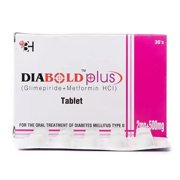 DIABOLD PLUS 2MG/500MG TABLET