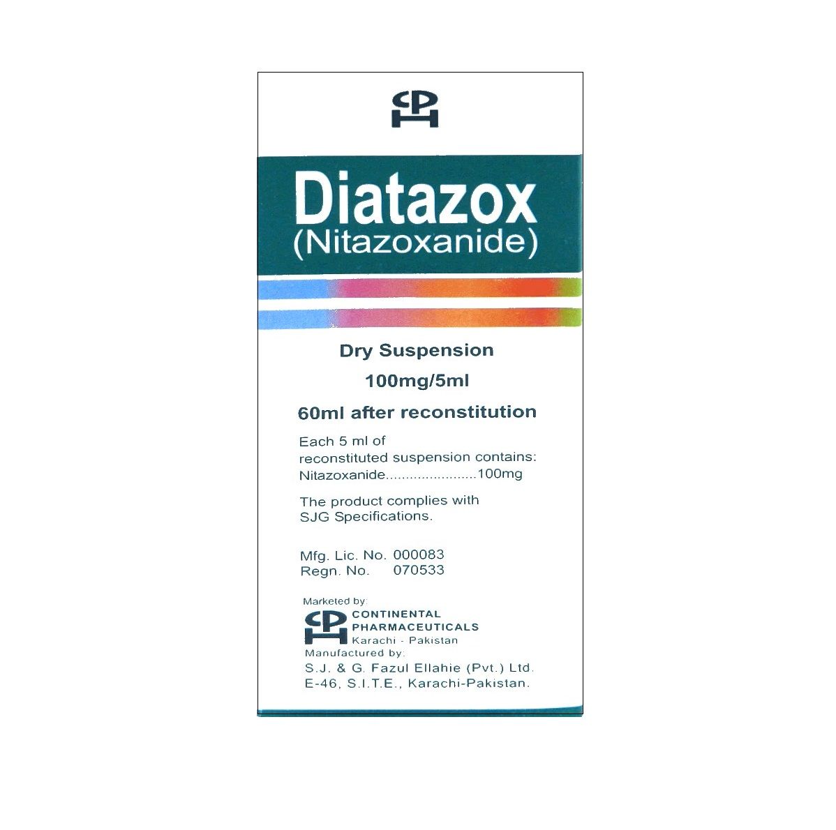 DIATAZOX 100MG 60ML SYRUP