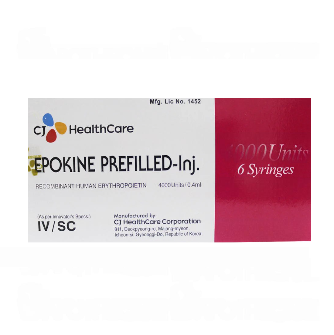 EPOKINE 4000 IU INJECTION