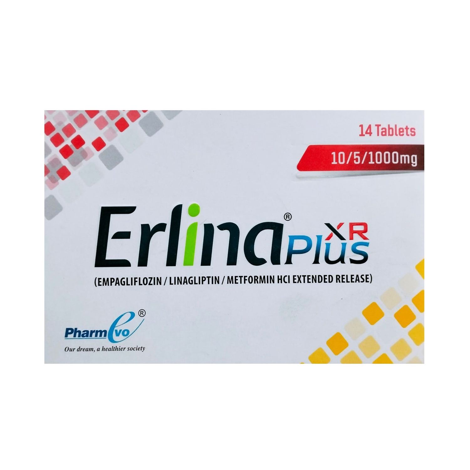 ERLINA PLUS XR 10/5/1000MG TABLET