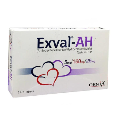 EXVAL AH 5/160/25MG TABLET