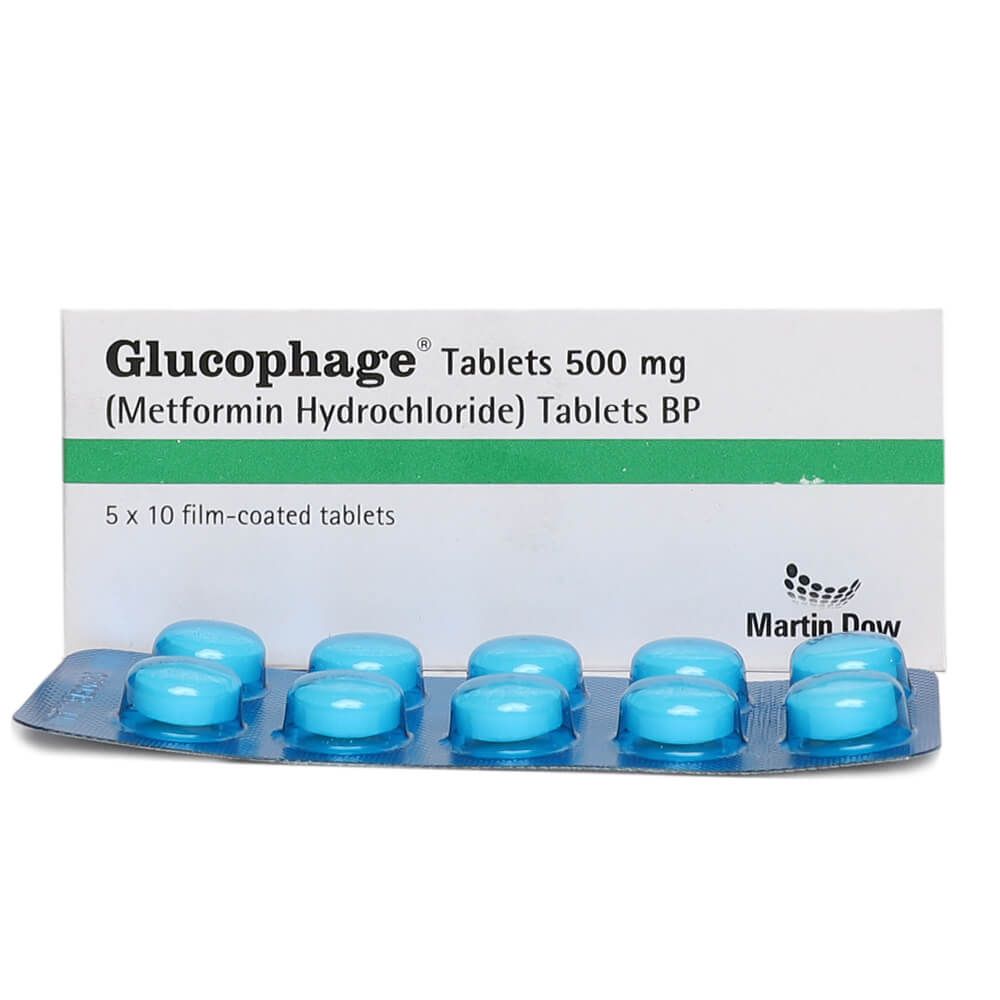 GLUCOPHAGE 500 MG TABLET