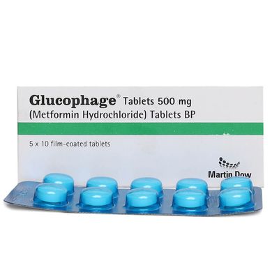 GLUCOPHAGE 500 MG TABLET