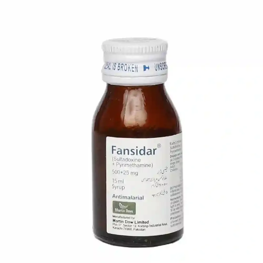 FANSIDAR 500MG+25MG 15 ML SYRUP