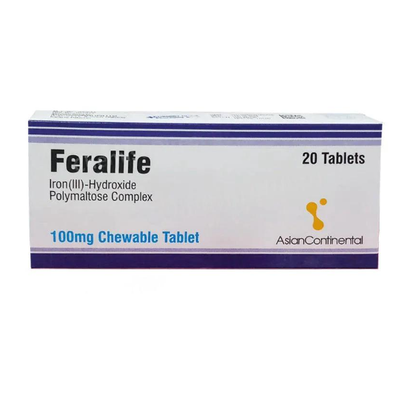 FERALIFE 100MG CHEWABLE TABLET
