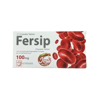 FERSIP 100MG CHEWABLE TABLET
