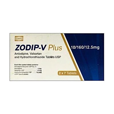 ZODIP V PLUS 10/160/12.5MG TABLET