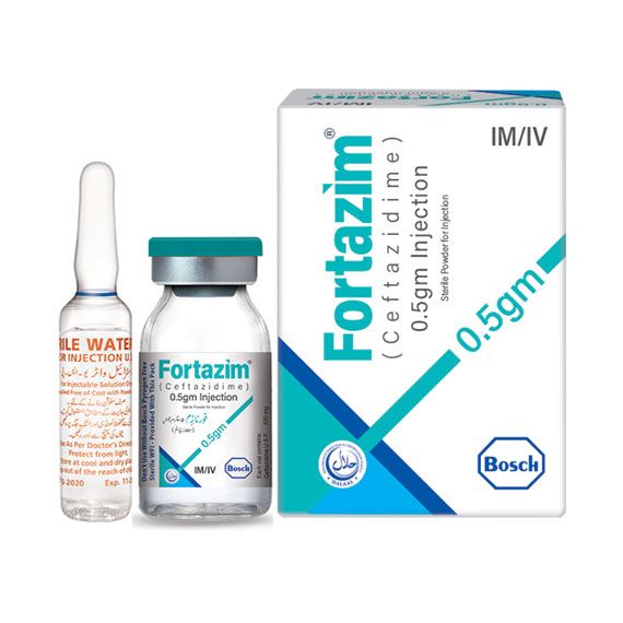 FORTAZIM 500 MG 1 VIAL INJECTION