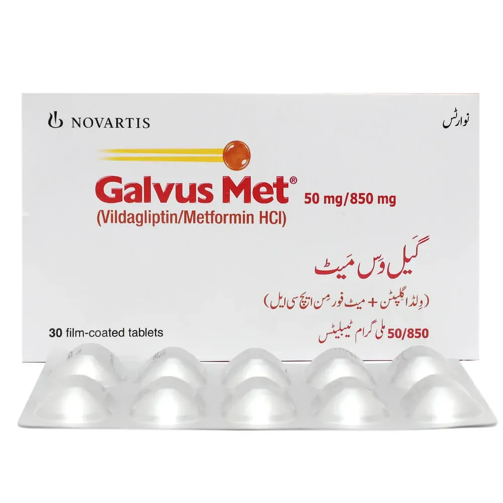 GALVUSMET FCT 50/850MG TABLET