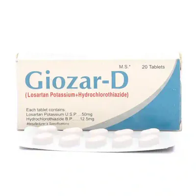 GIOZAR D 50/12.5 MG TABLET