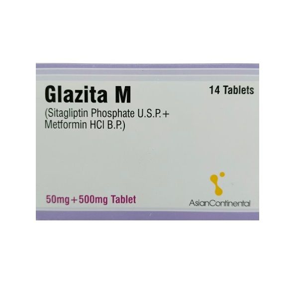 GLAZITA M 50/500MG TABLET
