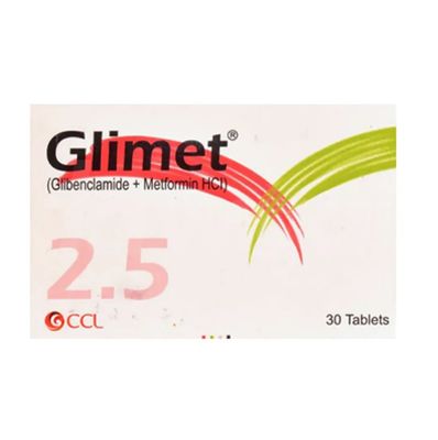 GLIMET 2.5/500 MG TABLET