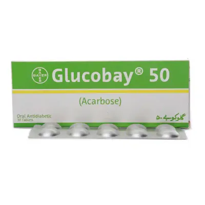 GLUCOBAY 50MG TABLET