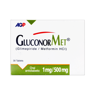 GLUCONORMET 1/500 MG TABLET