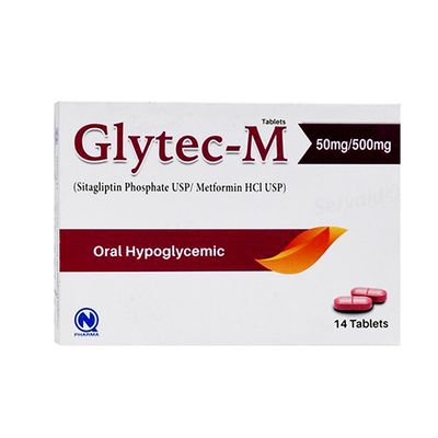 GLYTEC M 50MG/500MG TABLET