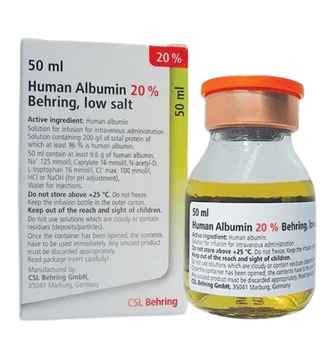 HUMAN ALBUMIN 20% 50ML
