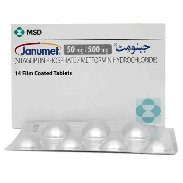 JANUMET  50/500MG (M.S.D) TABLET