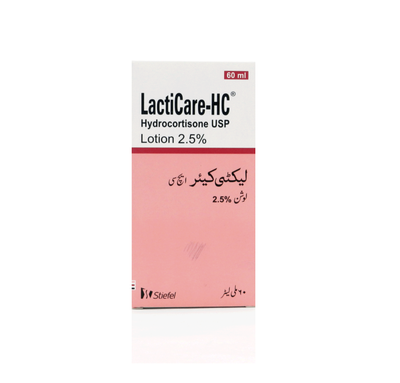 LACTICARE HC LOTION 2.5 % 60 ML