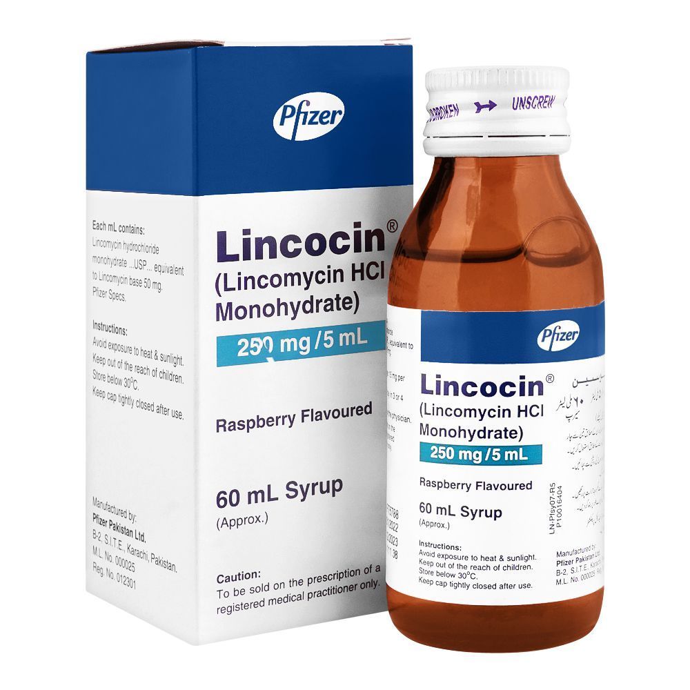 LINCOCIN 250 MG 60 ML SYRUP