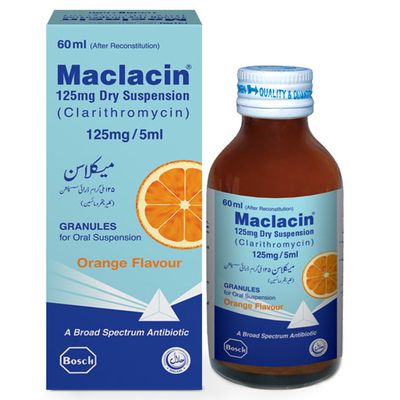 MACLACIN 125 MG 60 ML SYRUP