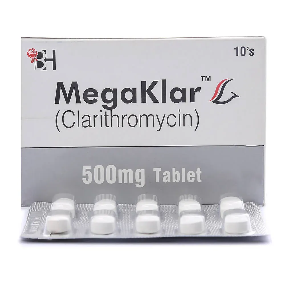 MEGAKLAR 500 MG TABLET