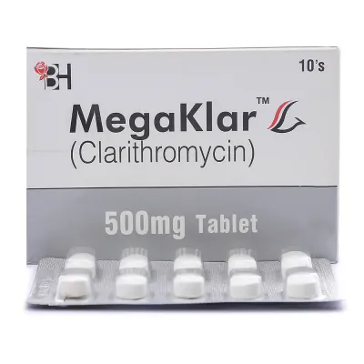 MEGAKLAR 500 MG TABLET