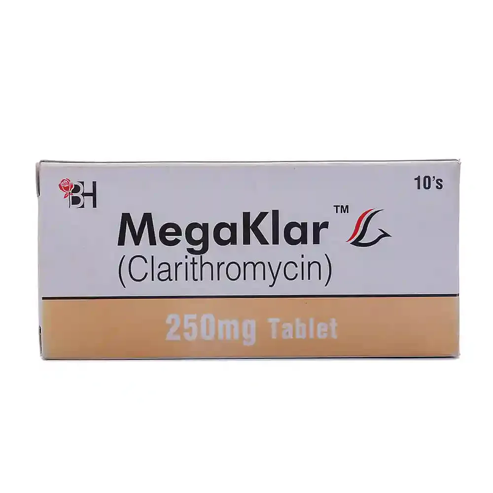 MEGAKLAR 250 MG TABLET