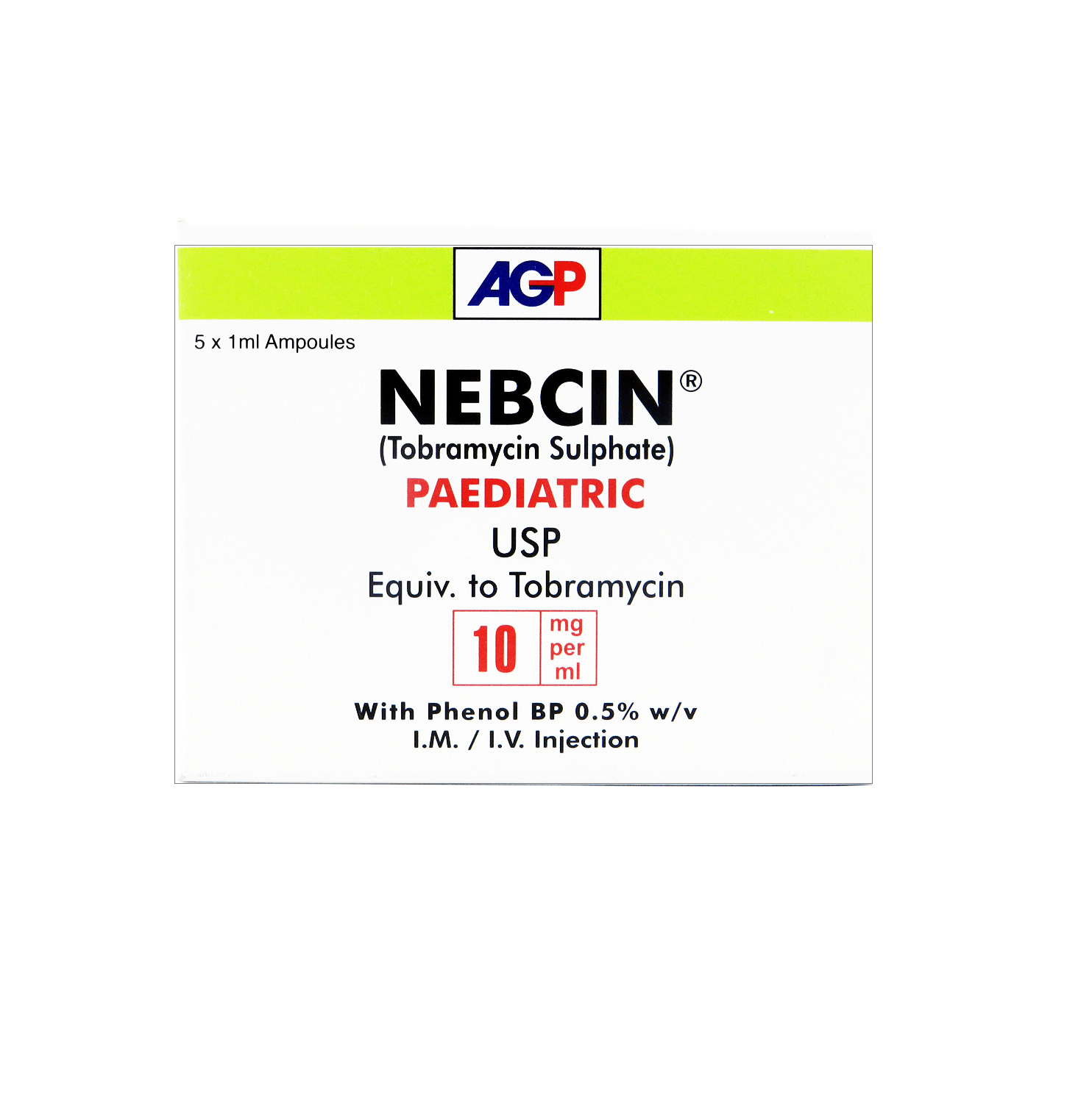 NEBCIN 10 MG INJECTION