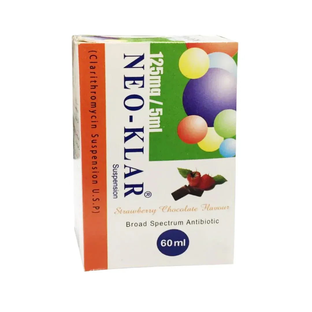 NEO KLAR 125 MG 60 ML SYRUP