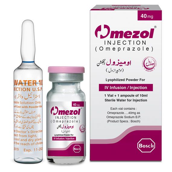 OMEZOL 40 MG 1 VIAL INJECTION