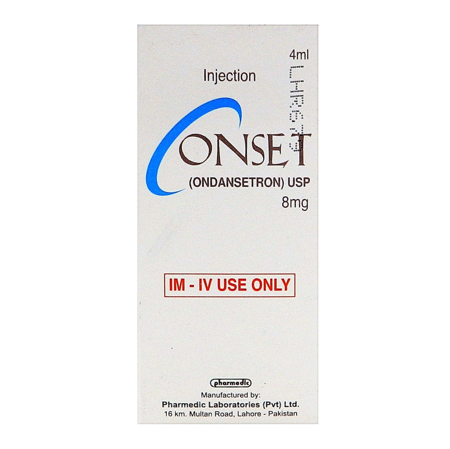 ONSET 8 MG 1 AMP INJECTION