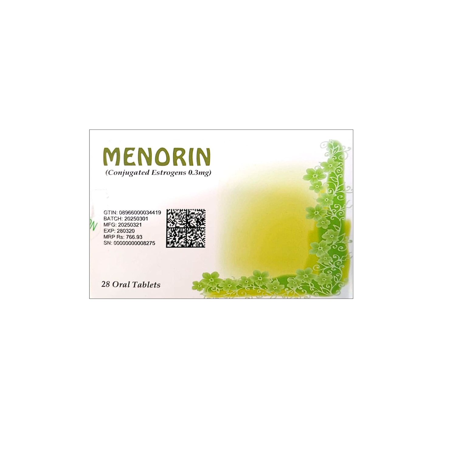 MENORIN 0.3MG TABLET