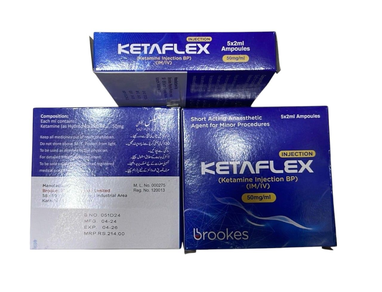 KETAFLEX 50ML/ML 2ML 5S INJECTION