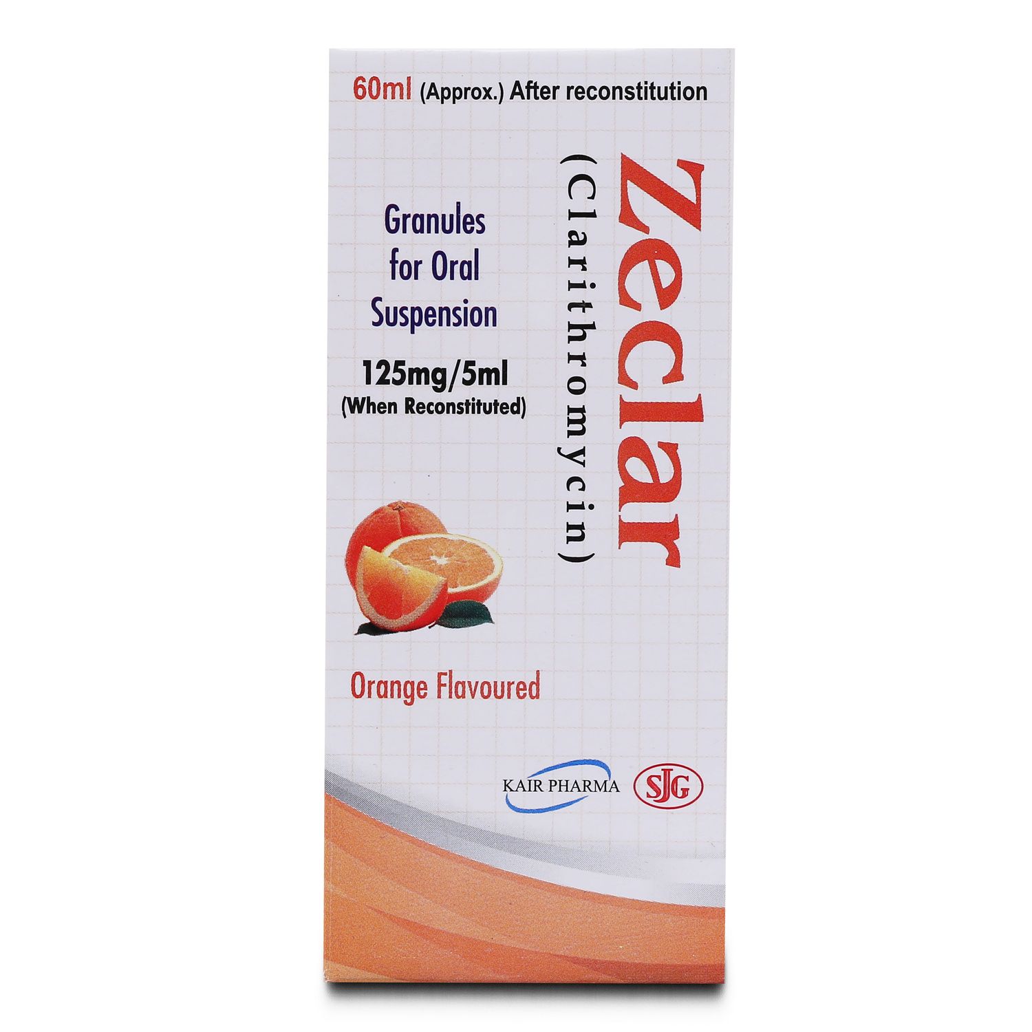 ZECLAR 125MG/5ML 60ML SYRUP
