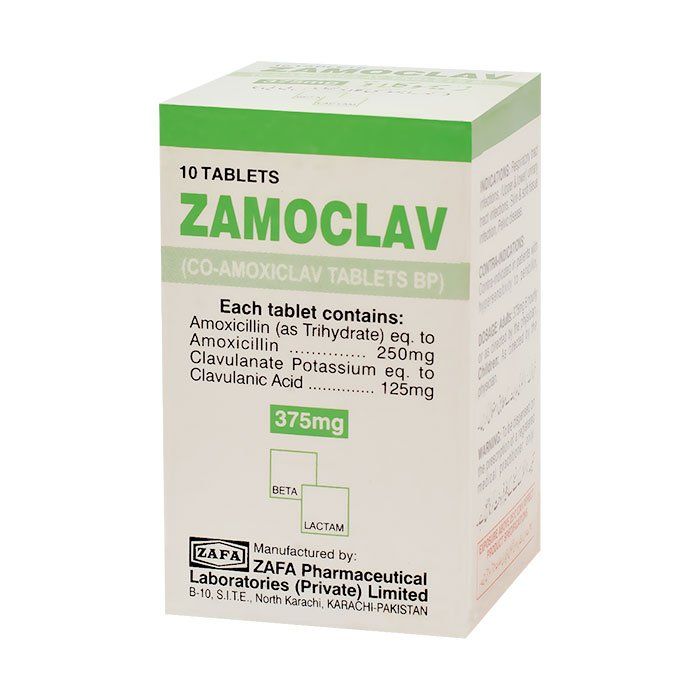 ZAMOCLAV 375MG TABLET