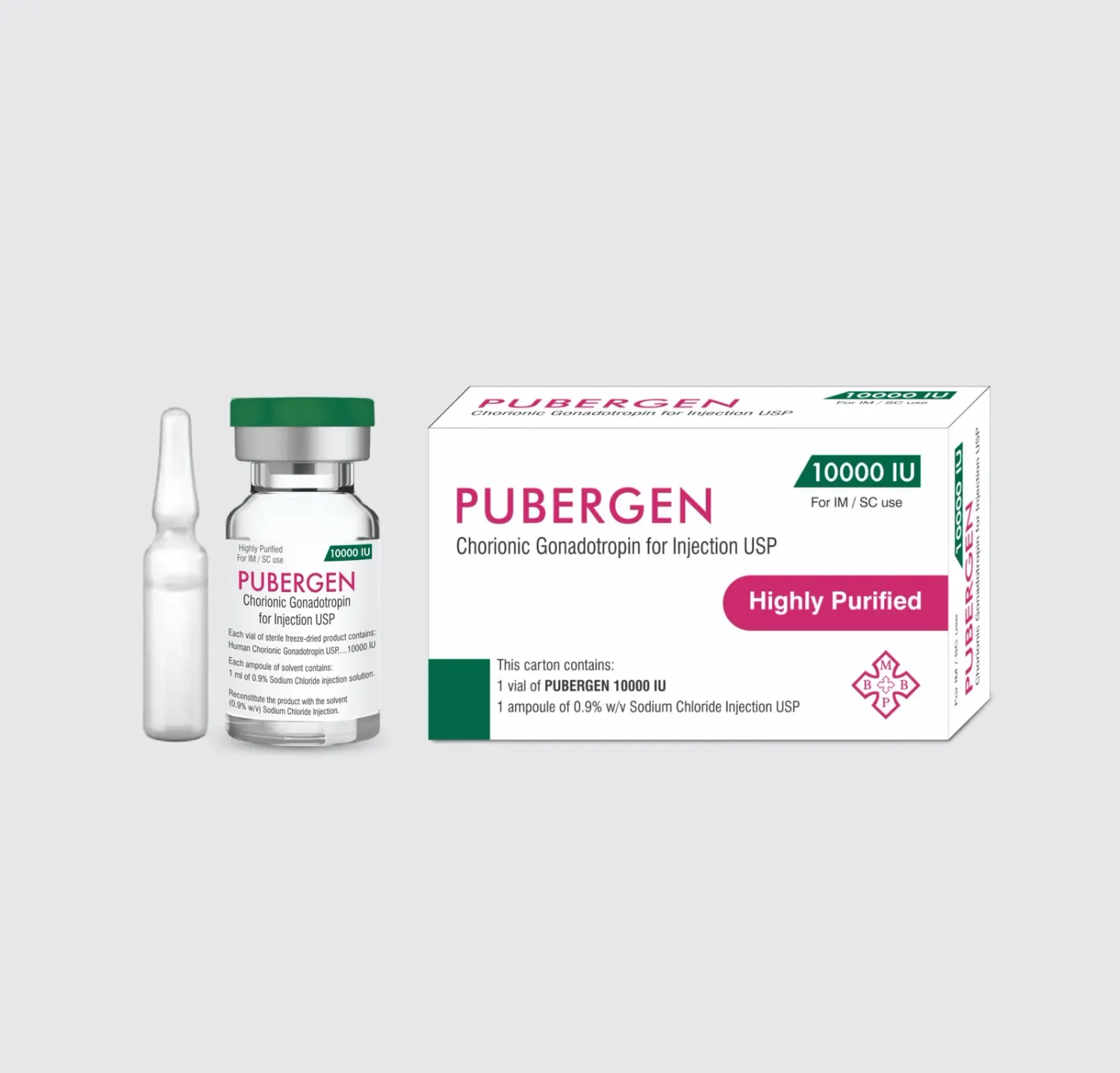 PUBERGEN 10000IU IM INJECTION