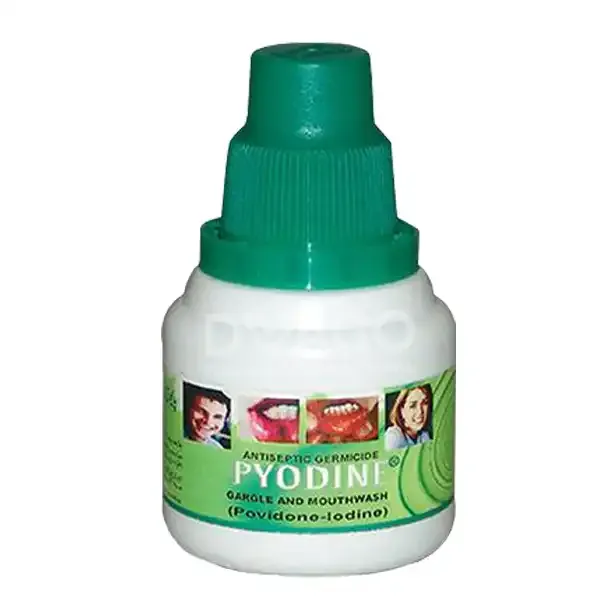 PYODINE MOUTH WASH SOLUTION 1 % 60 ML