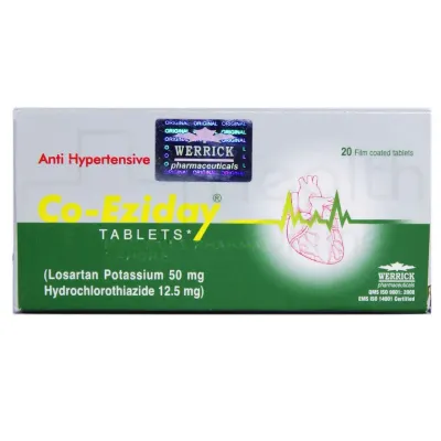 CO EZIDAY 50/12.5 MG TABLET