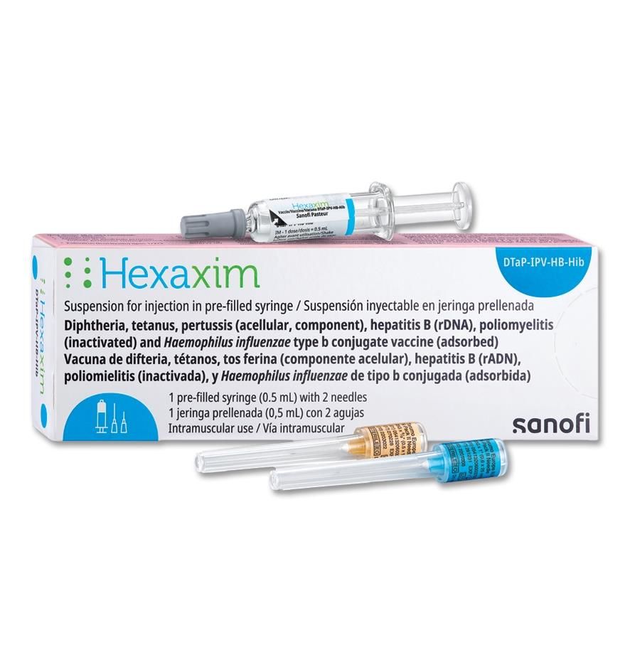 HEXAXIM 0.5ML (DTAP IPV HB HIB) INJECTION